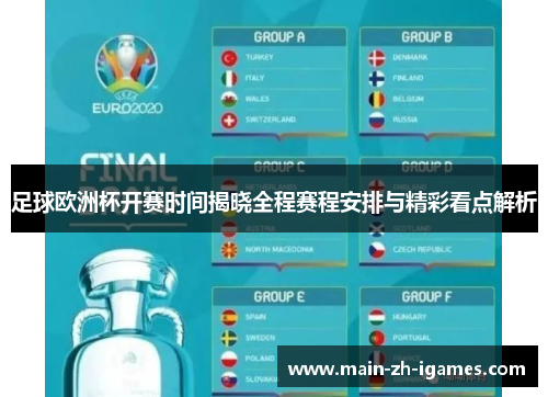 足球欧洲杯开赛时间揭晓全程赛程安排与精彩看点解析